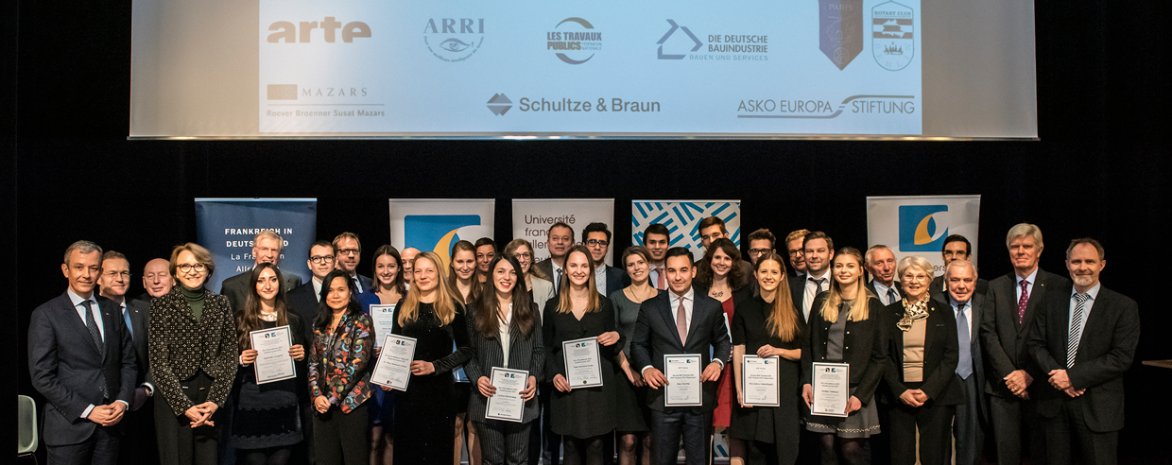 Remise de prix de l'université franco allemande